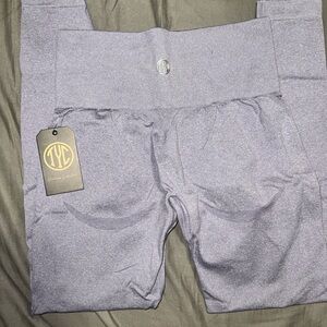 Til You Collapse Purple Leggings Comfortable Fit